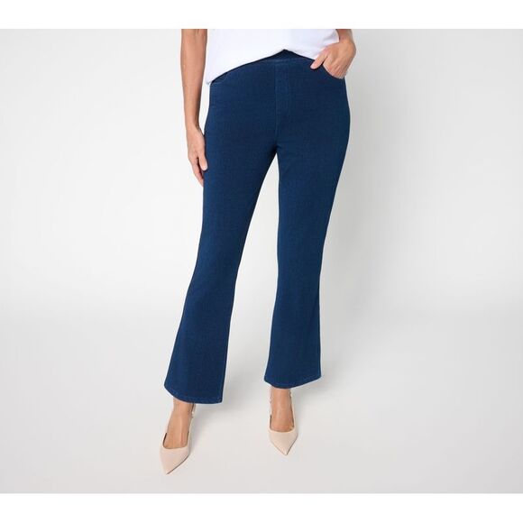 Susan Graver Pants - Susan Graver Women's Pants Sz 2 Cool Touch Denim Boot Cut Pants- Blue A704942